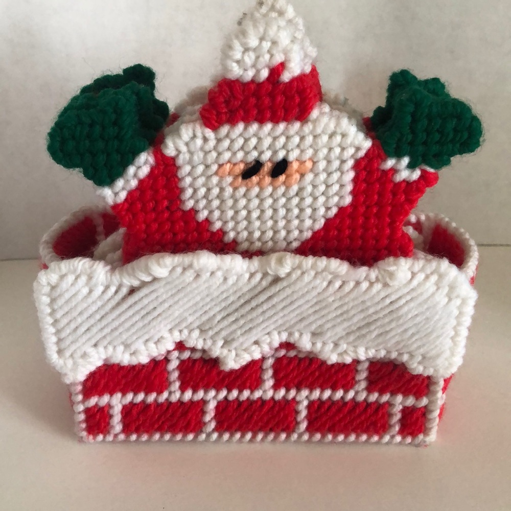 Vintage handmade Santa coasters